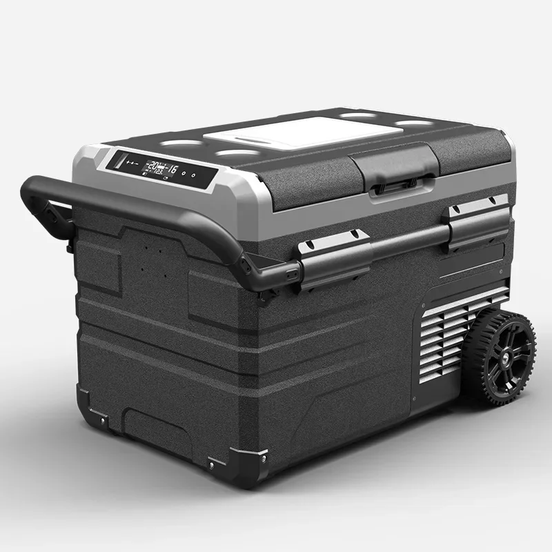 Tww45 45.6l bateria removível energia solar dc 12/24v churrasco mini geladeira portátil geladeira carro caixa fria