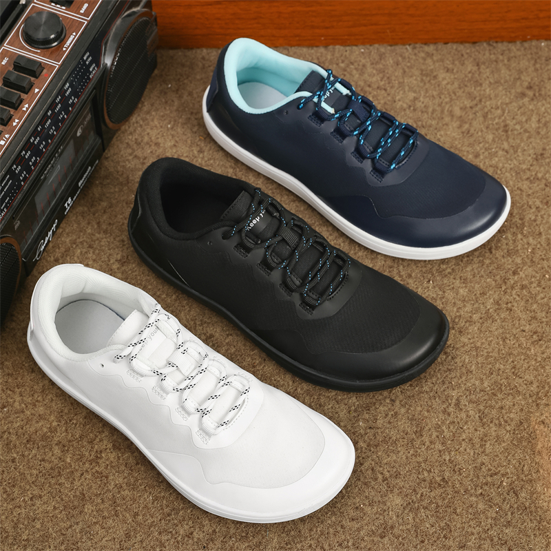 Neue Unisex breitere Schuhe Herren Barfuß-Schuhe mit weitem Zehenbereich, breite, minimalistische Barfuß-Turnschuhe für Herren, flache, weiche Null-Drop-Sohle, große Größe