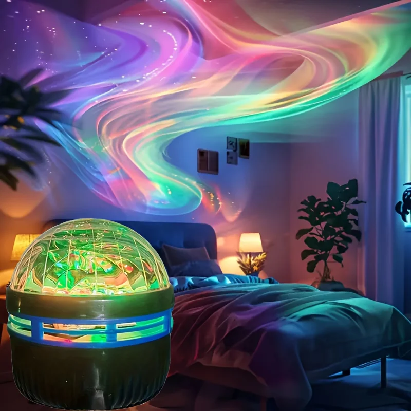Lampka nocna LED Zdalne światło gwiaździstego nieba RGB Galaxy Starry Sky Light RGB 7 trybów Wtyczka USB do pokoju dziecięcego Dekoracja imprezowa Automatyczne obracanie