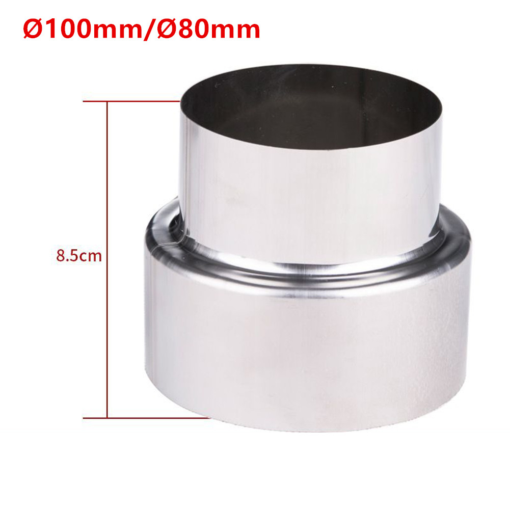 1 Bếp Ống Nối Dài Giảm Inox Ống Khói Ống Giảm Tốc Ống Kết Nối Ống Khói, Bộ Chuyển Đổi 60/70/80/90/100/110/120Mm