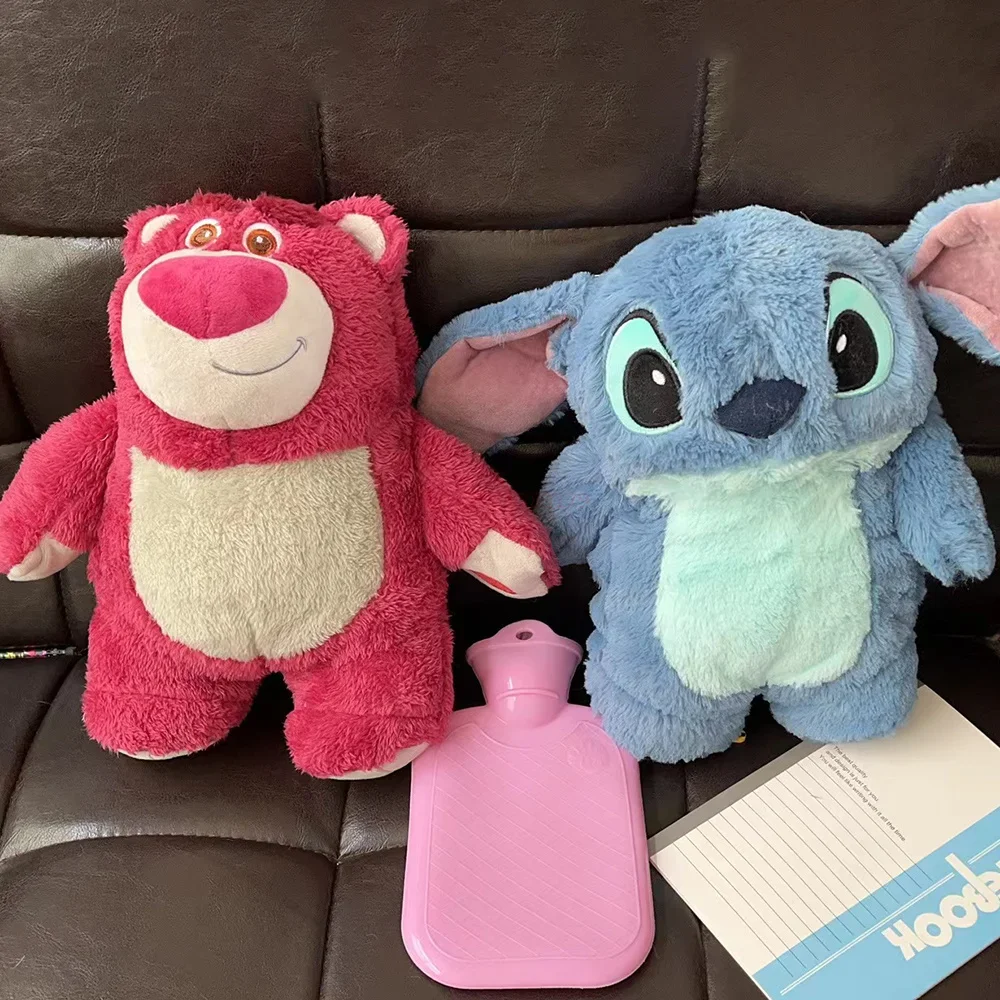 30 cm Disney bestickter Plüsch Lotso Pooh Stichspielzeug Wärmflasche Wärmflasche Tragbare warme Handtasche Warme Hände Mädchen Geschenk