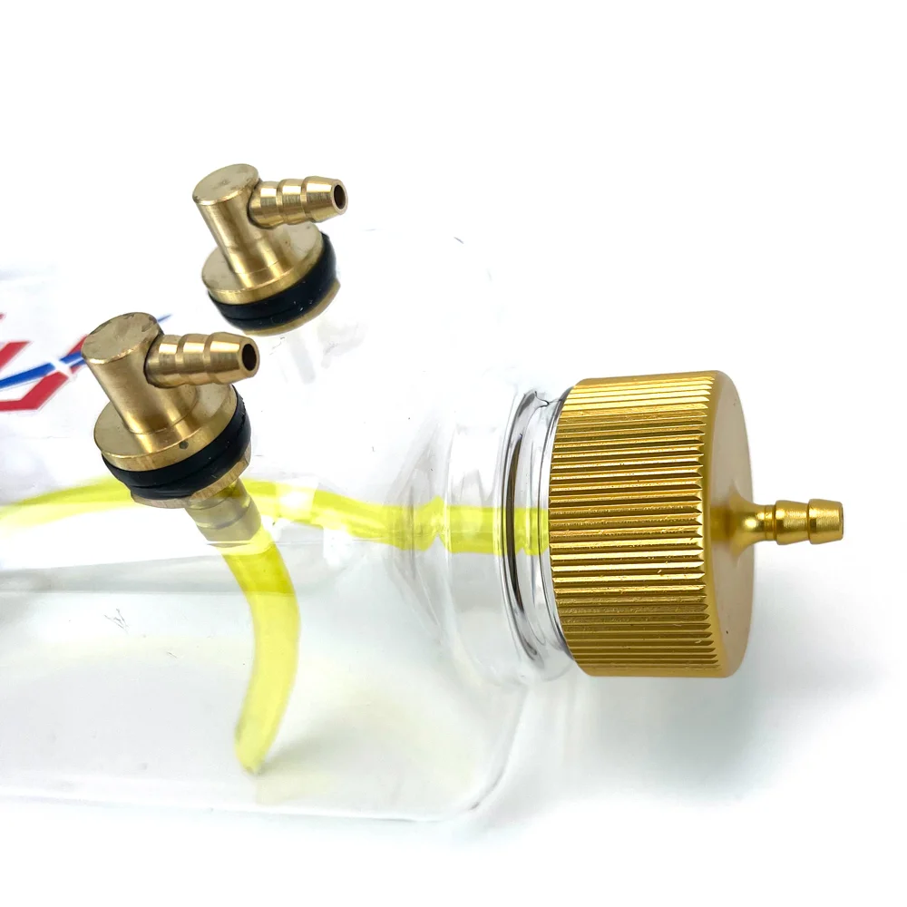 RC Bình Nhiên Liệu Trong Suốt Nhựa 260/360/500/700/1000/1500 ML/CC Nhôm CNC hợp Kim Dùng Cho Bếp Ga Và Nitro Mô Hình Máy Bay