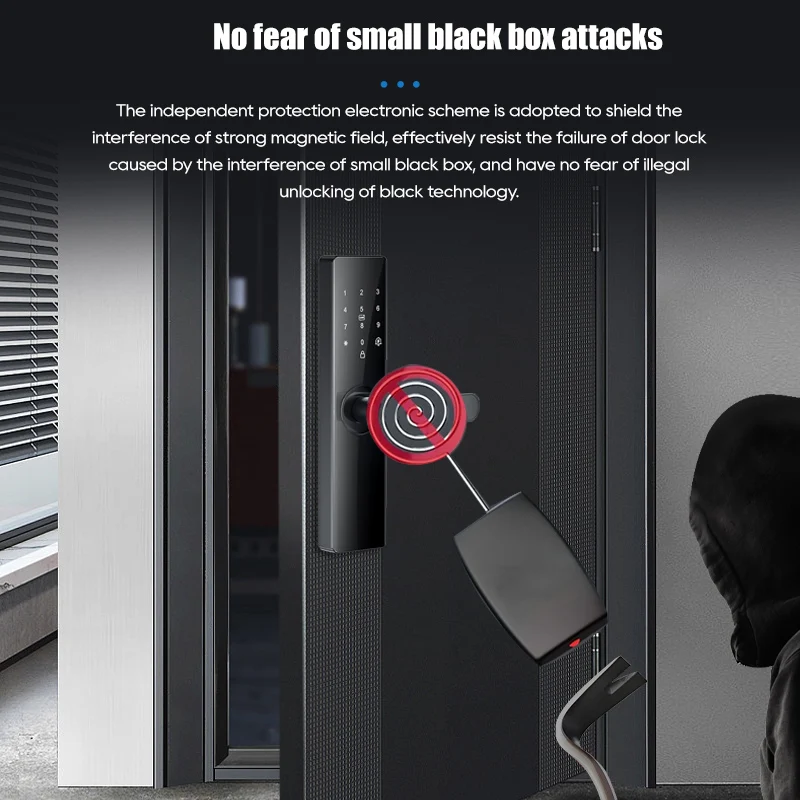 Tuya Wifi Digital Electronic Smart Door Lock With Fingerprint Smart Card Password Key Unlock Advanced Security and Convenience