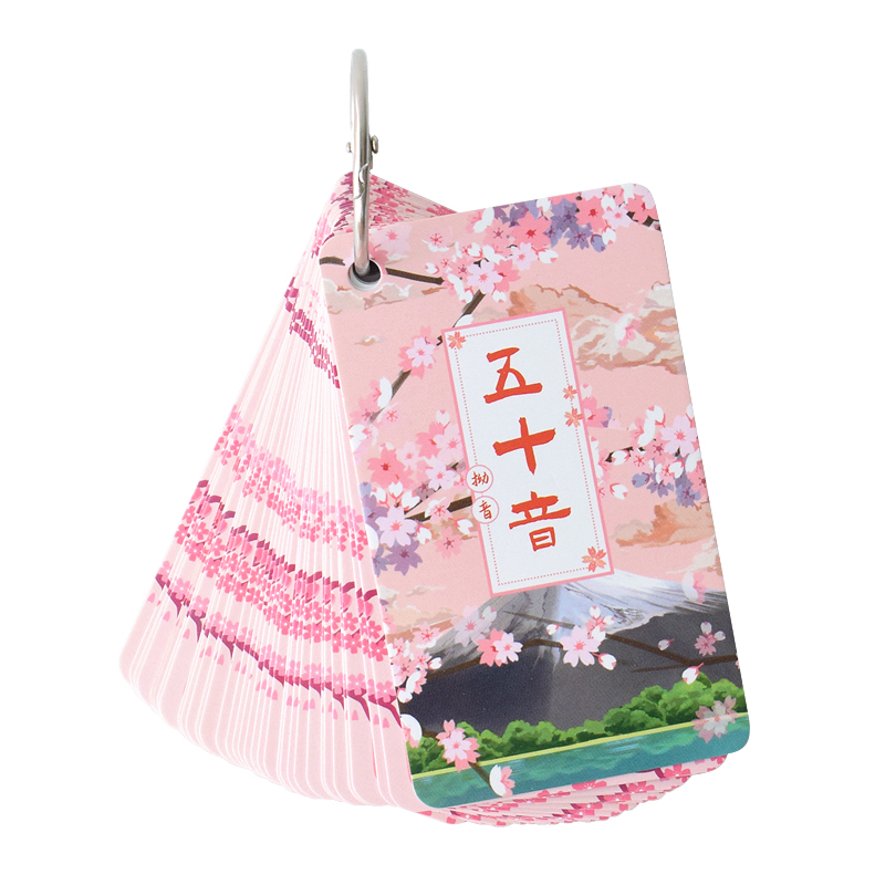 Japanese Language Hiragana Katakana Syllabary Gojūon Learning Card Book Pocket Flash Education teaching Toys