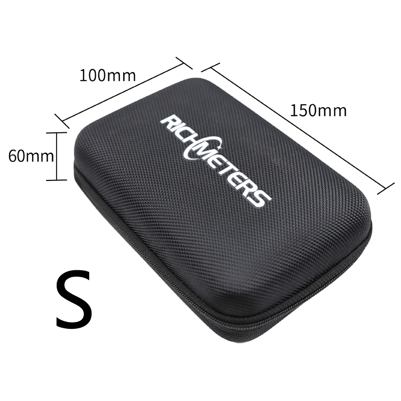 Bolsa de multímetro RICHMETERS, bolsa de herramientas de gran tamaño, caja de almacenamiento de cables de prueba