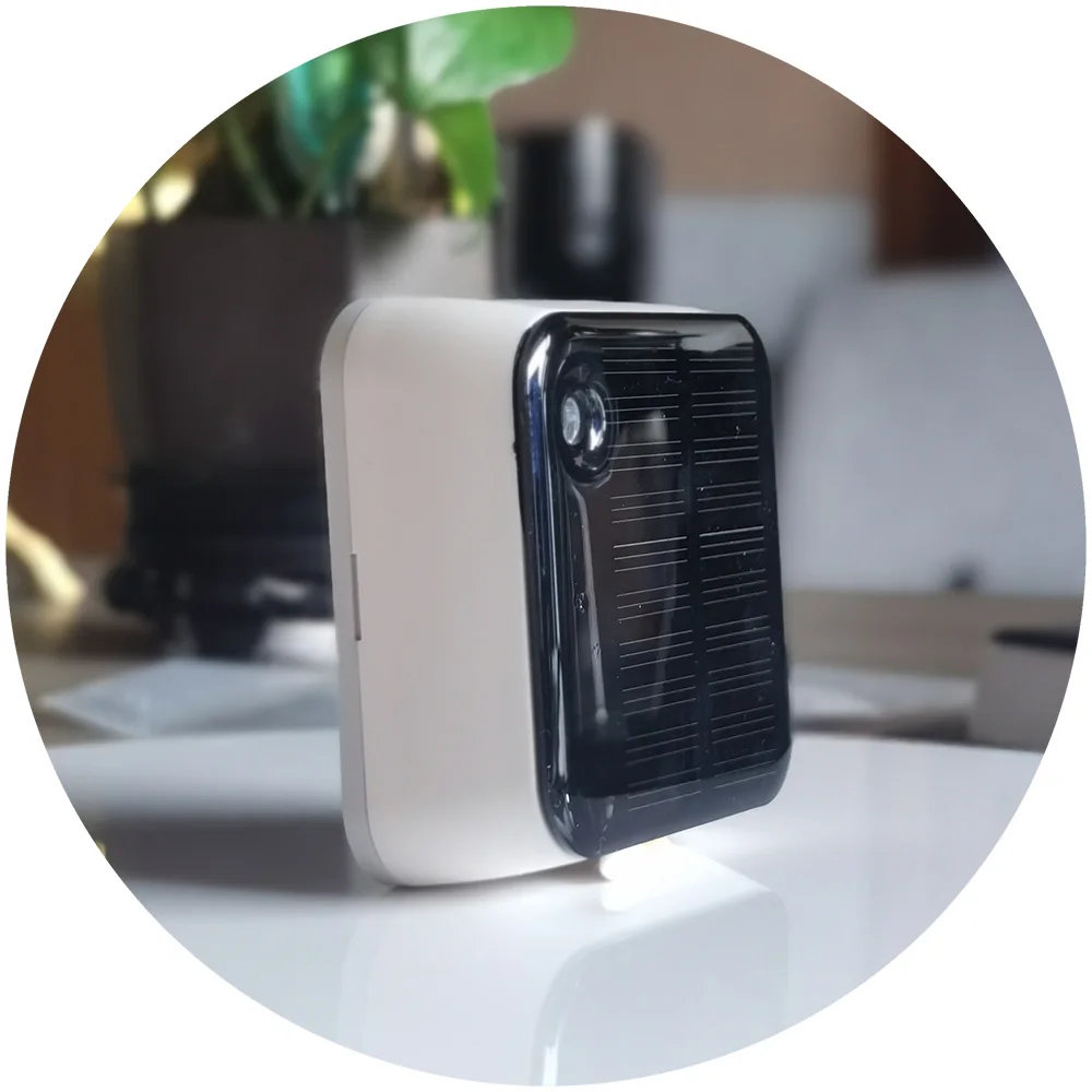 Haozee Tuya Zigbee Sensor de luz solar IP65 à prova d'água sem fio inteligente com suporte de energia solar Assistente doméstico Zigbee2mqtt