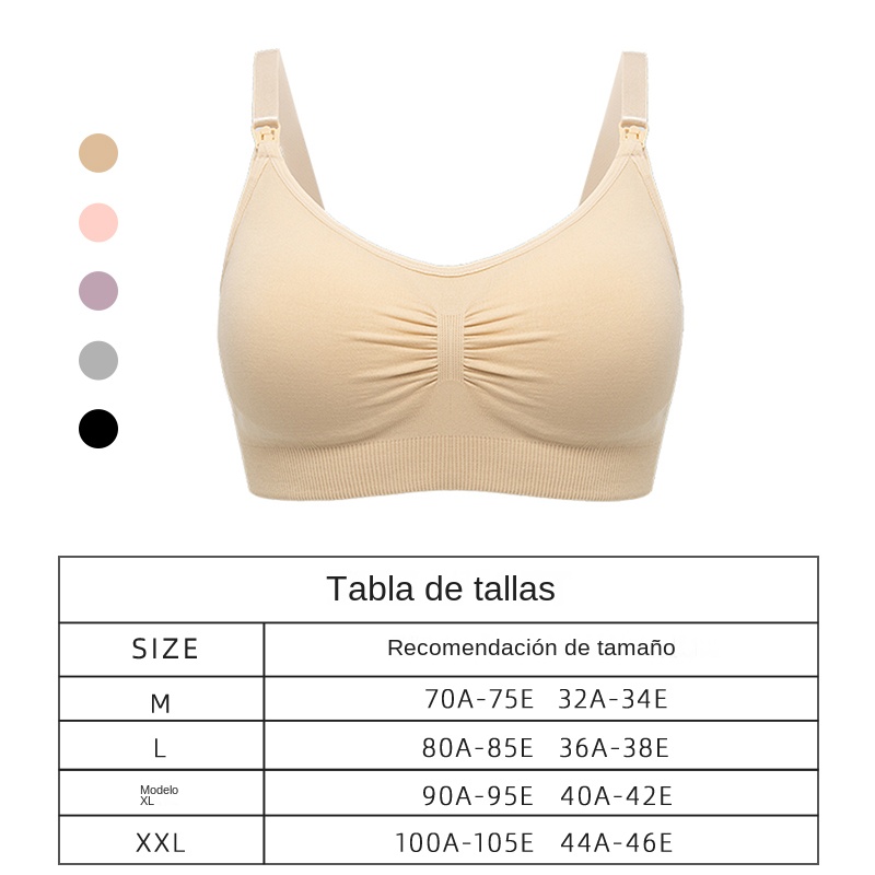 Sujetador de lactancia de talla grande de alta calidad, ropa interior transpirable para amamantar para mujer, sujetador de maternidad sin costuras, Push Up
