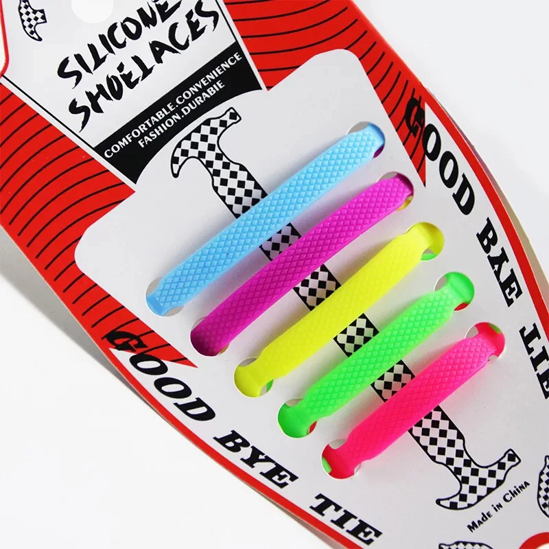 Cordones de zapatos para niños sin corbatas, cordones de silicona elásticos fáciles de poner y quitar, encaje perezoso para bebé pequeño, 10 Uds./1 par