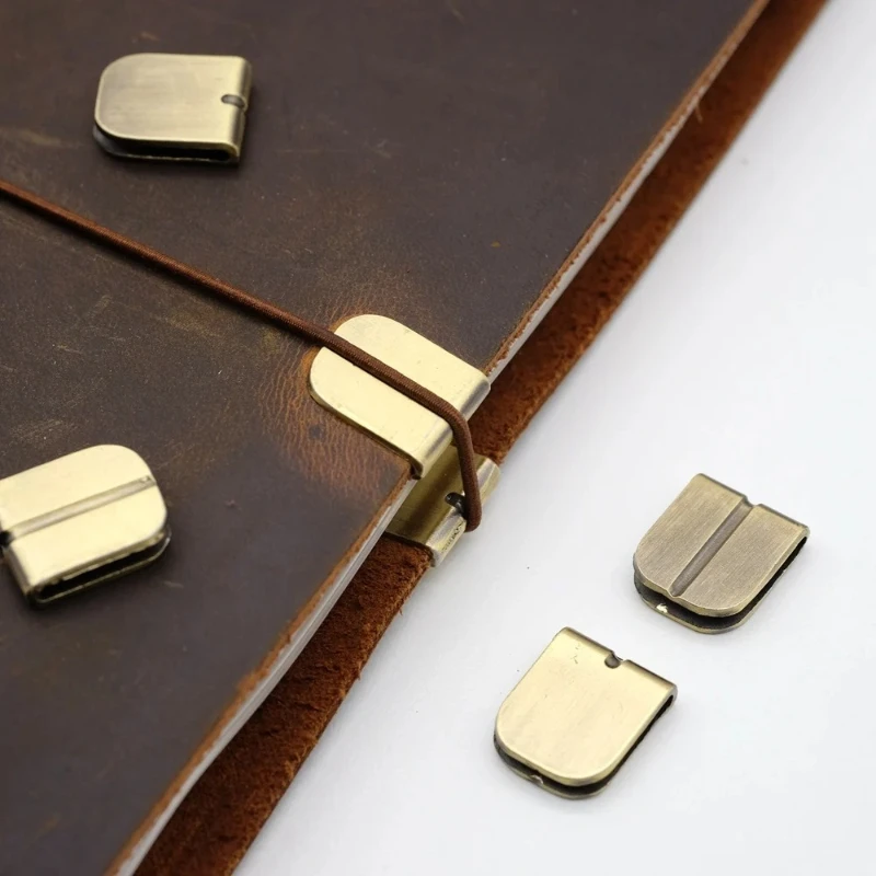 20/40 Uds protectores de esquinas de bordes protectores de esquinas de diario de Metal de bronce antiguo protectores de álbumes de fotos accesorios decorativos para cuaderno