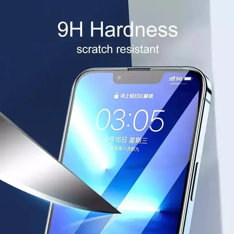 1-5PCS 9D Full Cover Tempered Glass For iPhone 11 12 13 14 15 16 Pro Max 16E Screen Protector For iPhone 13 Mini XR X XS MAX