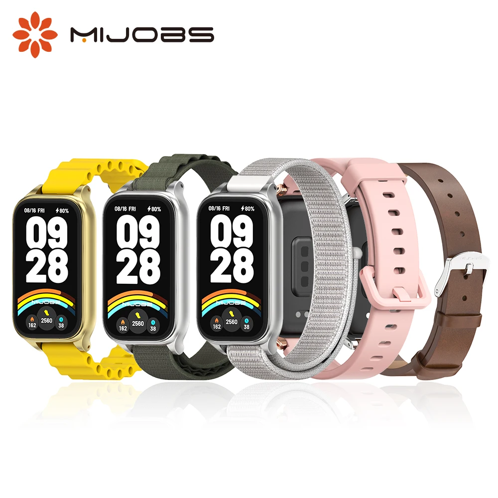 Ремешок для xiaomi Mi band 9 Active Bracelet Global Version Силиконовый водонепроницаемый браслет Mi Smart Band 9 Active Strap