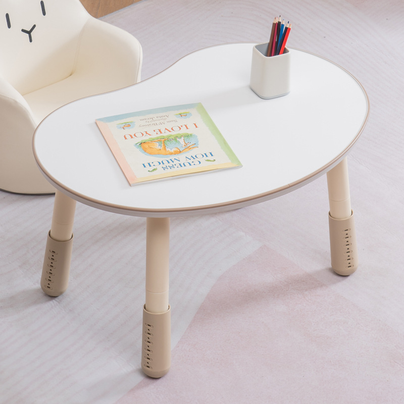 Table de cacahuètes pour enfants, table d'apprentissage précoce pour bébé, bureau de lecture pour bébé de la maternelle, table à pois coréens pouvant soulever