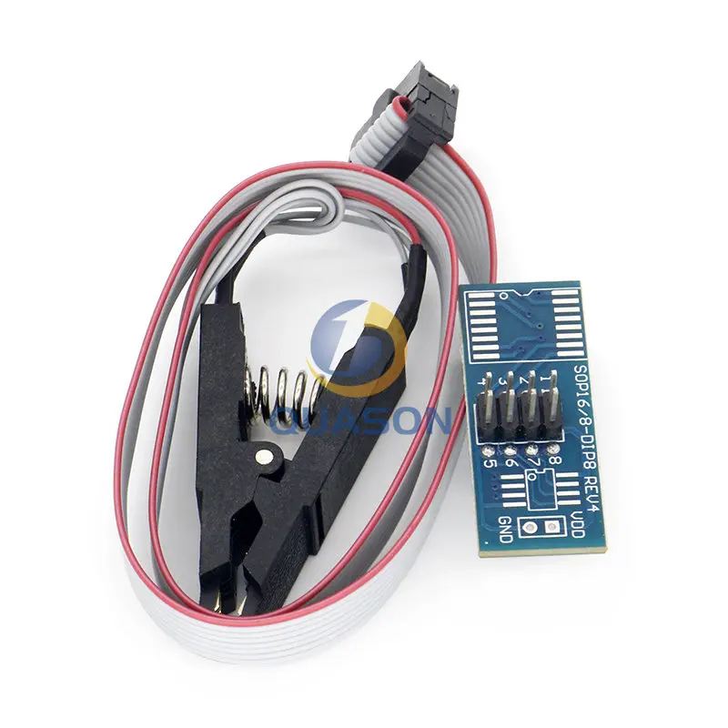 Módulo programador USB para EEPROM CH341 24 25 Series EEPROM Flash BIOS + Clip de prueba SOIC8 SOP8 para EEPROM 93CXX / 25CXX / 24CXX