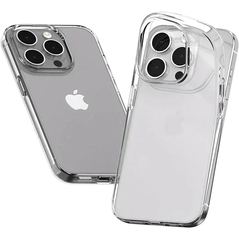 Custodia morbida in silicone trasparente per iPhone 15 14 Plus 13 12 Mini 11 Pro Max Cover posteriore ultra sottile trasparente 11 12 13 14 15 ProMax