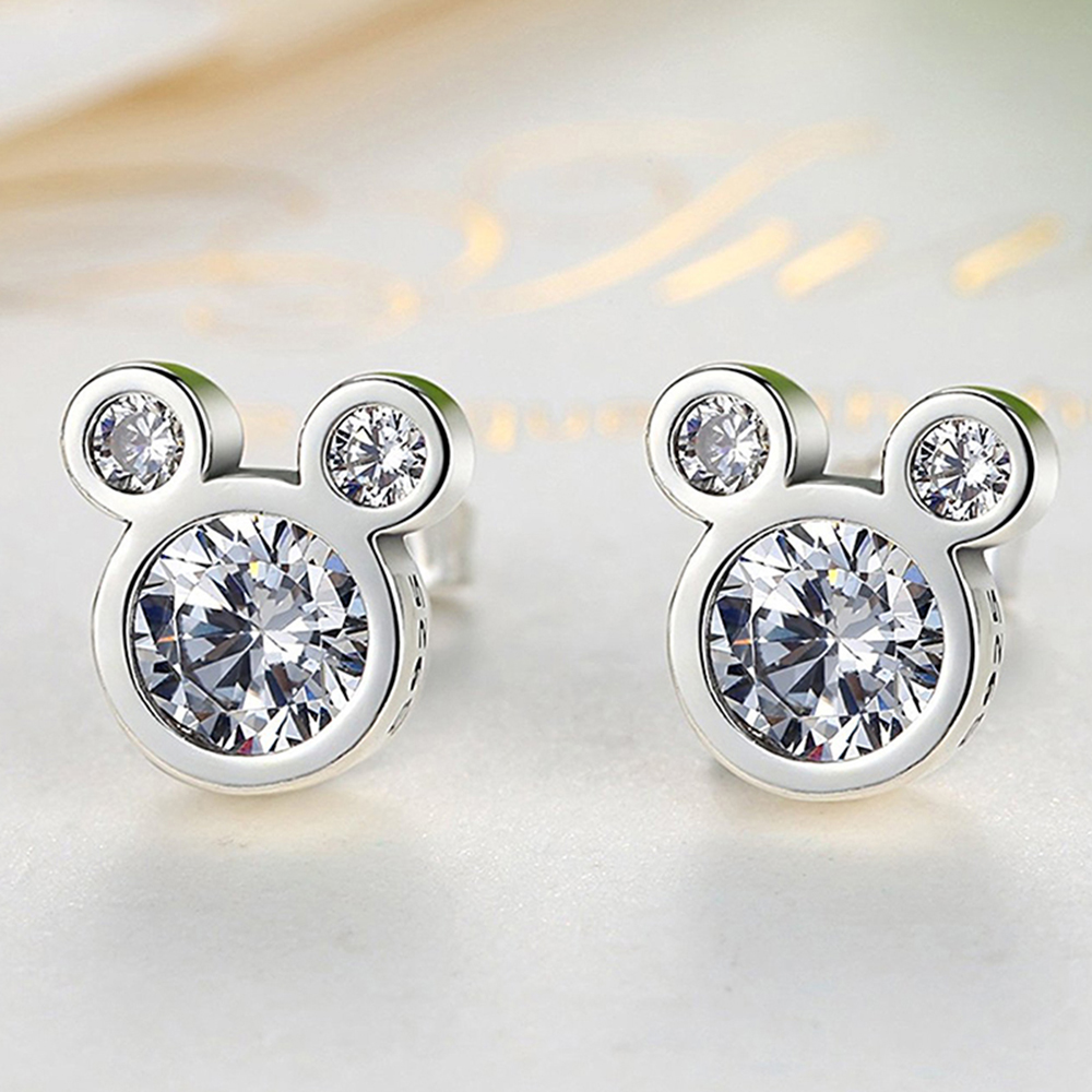 Gorąco sprzedające się kolczyki sztyfty ze srebra próby 925 dla kobiet i dziewcząt Autentyczny oryginalny prezent jubilerski