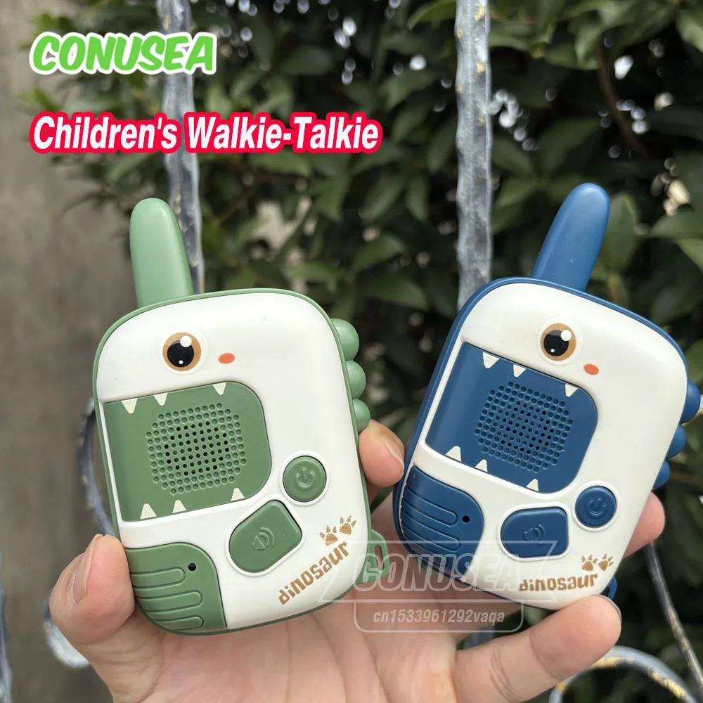 2-teiliges Walkie-Talkie für Kinder, Radio-Kontaktgerät, Geräte, Cartoon-Dinosaurier, Handy, Kinder-Transceiver, interaktives Spielzeug