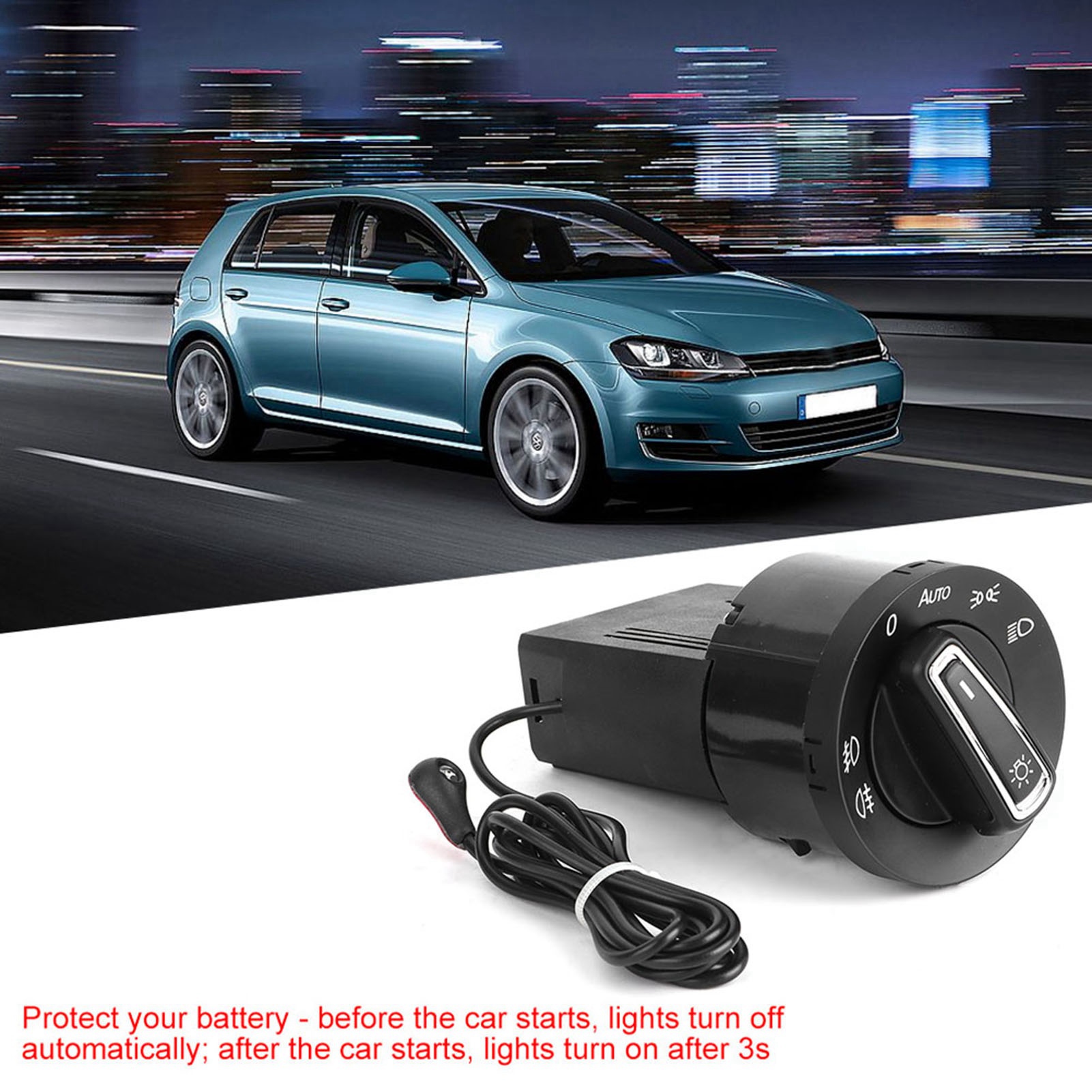 Marke Neue Auto Scheinwerfer Lampe Control Schalter Licht Sensor ABS Kunststoff Material Schwarz Langlebig Schnelle Reaktion Modul Fit für MK4