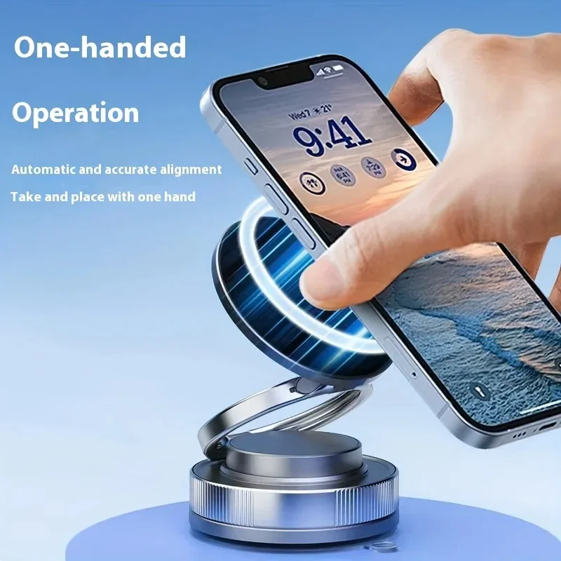 Suporte magnético dobrável super resistente para telefone compatível com iPhone Android