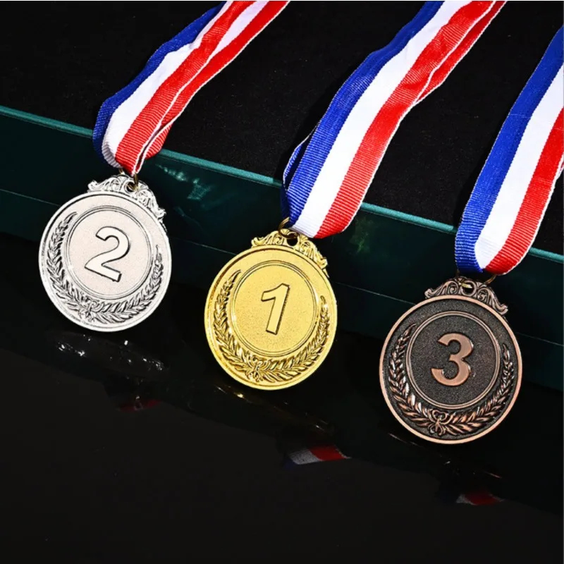 1 STÜCK 1./2./3. Platz Wettbewerb Gold Silber Bronze Medaillen Kinderbelohnungen Schule Kinder Wettbewerb Student Sportaktivitäten