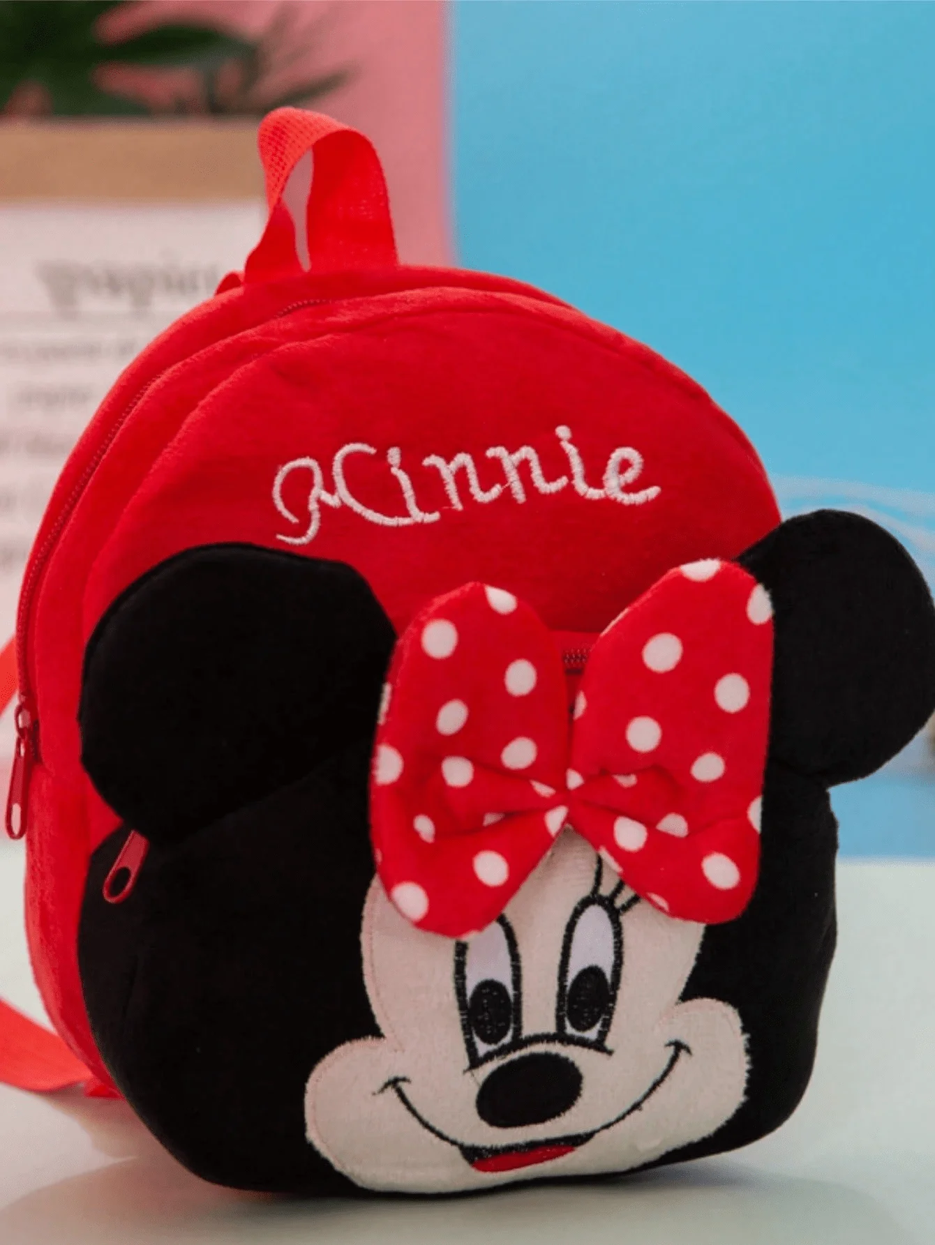 Disney Cartoon Cute Stitch Plecak Mickey Mouse Kubuś Puchatek Pluszowa torba szkolna Przybory szkolne dla uczniów
