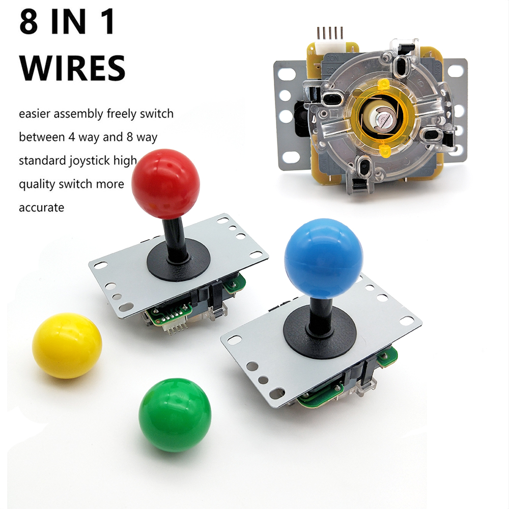 9800 In 1 Arcade Kit Pandora Box Cx LED Arcade Buttons Mame 5 Pin 8 Way Joystick Arcade Pandora Box Cx Kit 4 Players Pandora