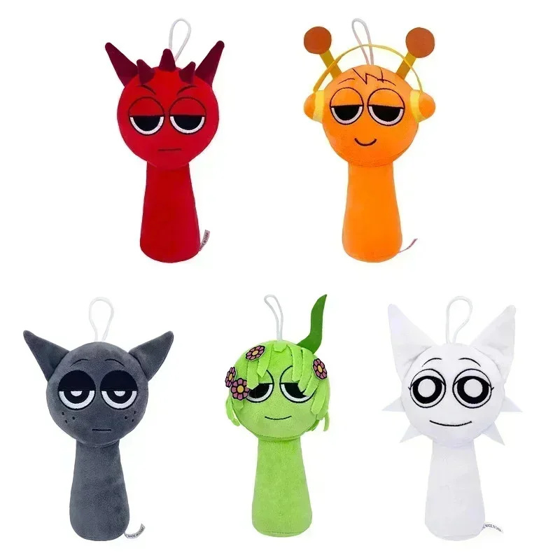 2024 Sprunki, juego de terror de peluche, juguetes de dibujos animados, almohada de peluche suave y bonita para chico, regalo de cumpleaños y Navidad, muñecos rellenos para niños