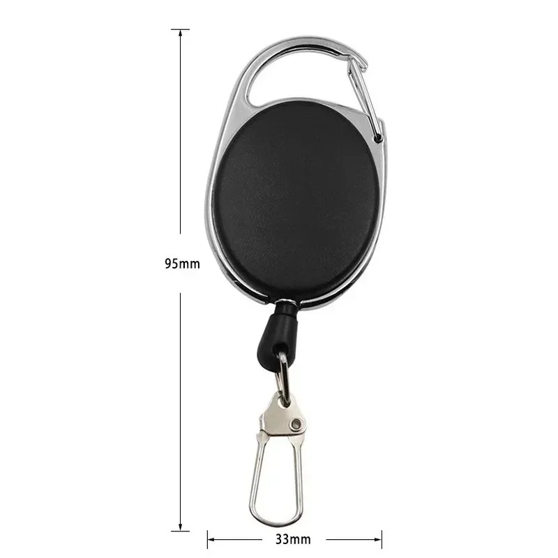 Intrekbare sleutelhanger Badge Scroll ID-badgehouder Kaarthouder Rugzak Lanyard Wandelen Gesp Sleutelhanger Intrekbaar gereedschap