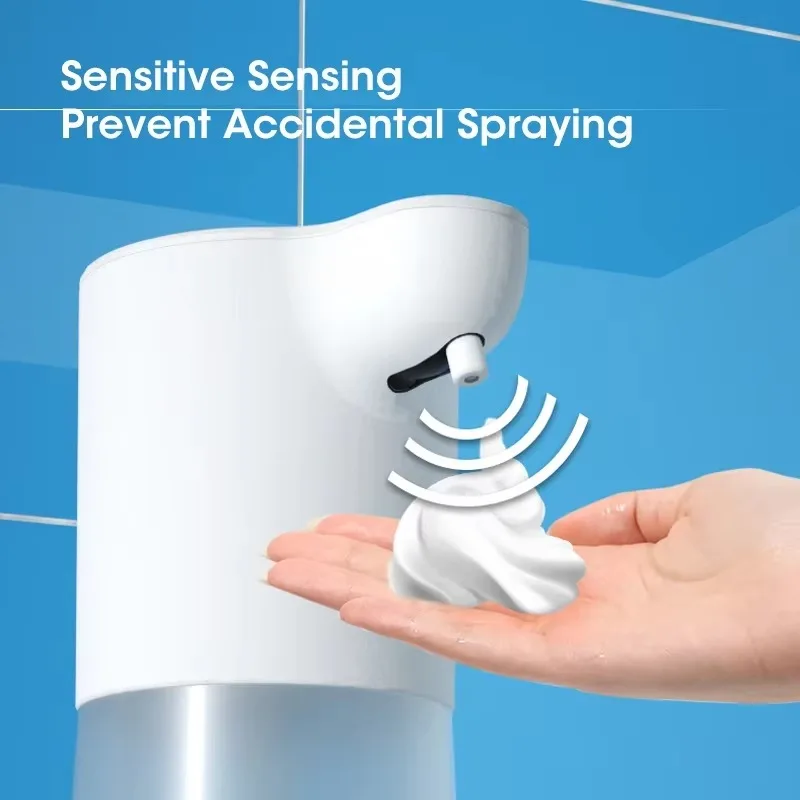 350ML Touchless Flüssigseifenspender Schaum USB Aufladbare Schaum Handwaschmaschine Maschine Badezimmer Smart Infrarot SensorSoapDispenser