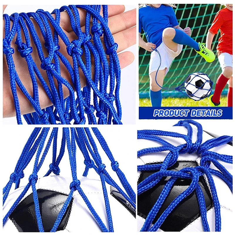 เยาวชนฟุตบอล Self TRAINER KICK NET Pocket Professional กีฬากลางแจ้งไนลอนสุทธิบาสเกตบอลกระเป๋าตาข่ายลูกฟุตบอลพกพากระเป๋า