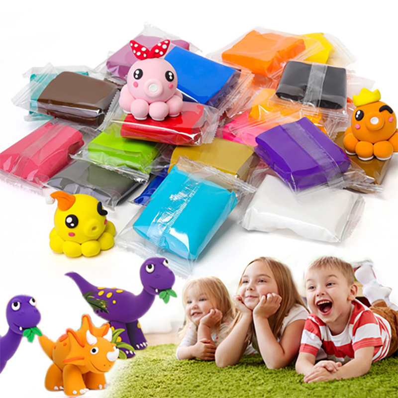 Argile sèche à l'air 12/24/36 couleurs, argile douce pour enfants, cerveau, pâte à modeler éducative, cadeaux, jouets de modélisation Super légers, Kits d'argile