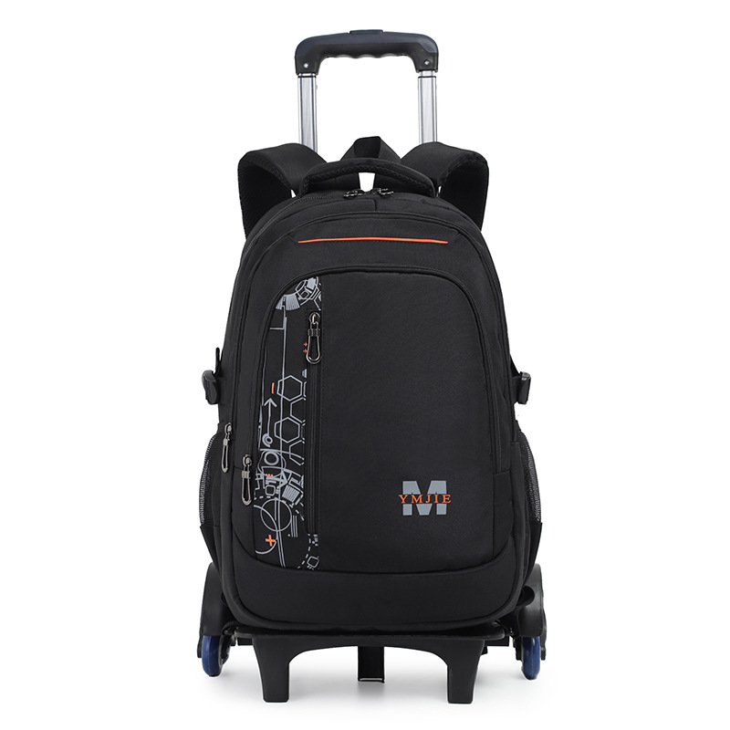 Mochila escolar infantil com rodas, bolsa escolar para meninos, bolsa escolar com rodas para adolescentes, bolsa escolar de viagem