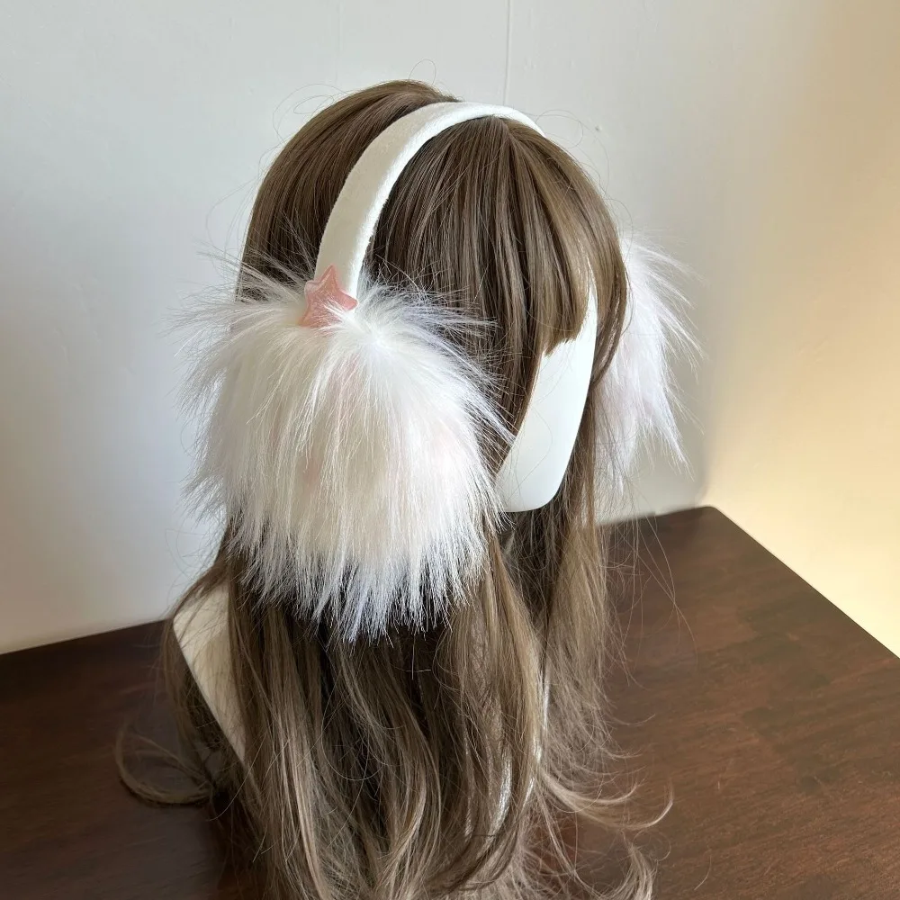 Orejeras de felpa portátiles a la moda, protección suave contra el frío, orejeras plegables, envolturas para los oídos esponjosas, accesorios JK