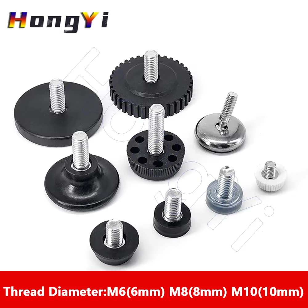 1Pcs Adjustable Furniture Leg Pad Table Leg Height Adjustment Screw-in Base Sofa Bed Cabinet Leveling Foot Anti-slip Pads