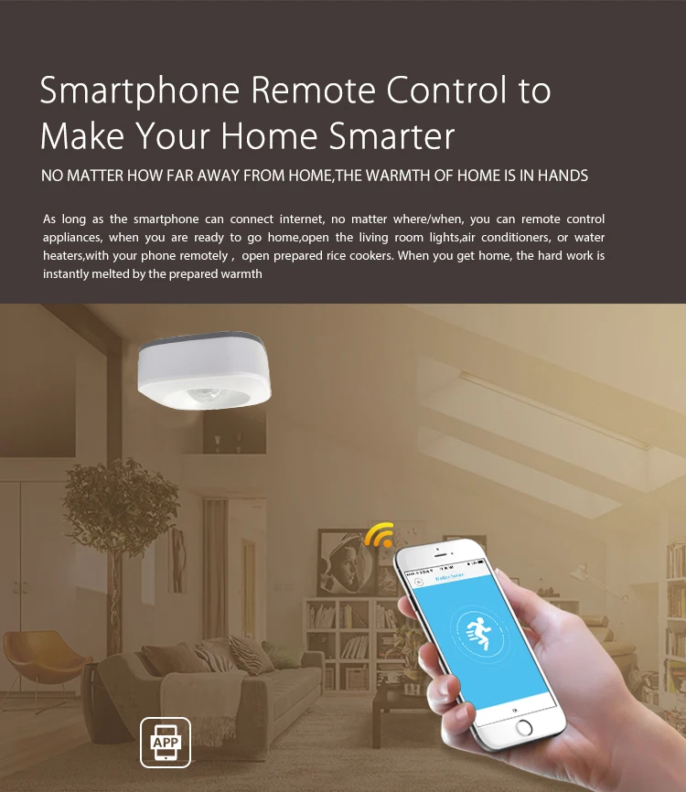 Alexa Tuya-Sensor de movimiento PIR WiFi, alarma, aplicación Smart Life, sistema inalámbrico de seguridad para el hogar, Detector de movimiento del cuerpo humano