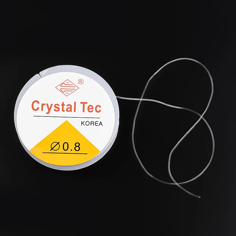 Hilo elástico para hacer joyas, pulsera de cuentas y collar de perlas, cordón elástico fuerte y elástico para hacer pulseras
