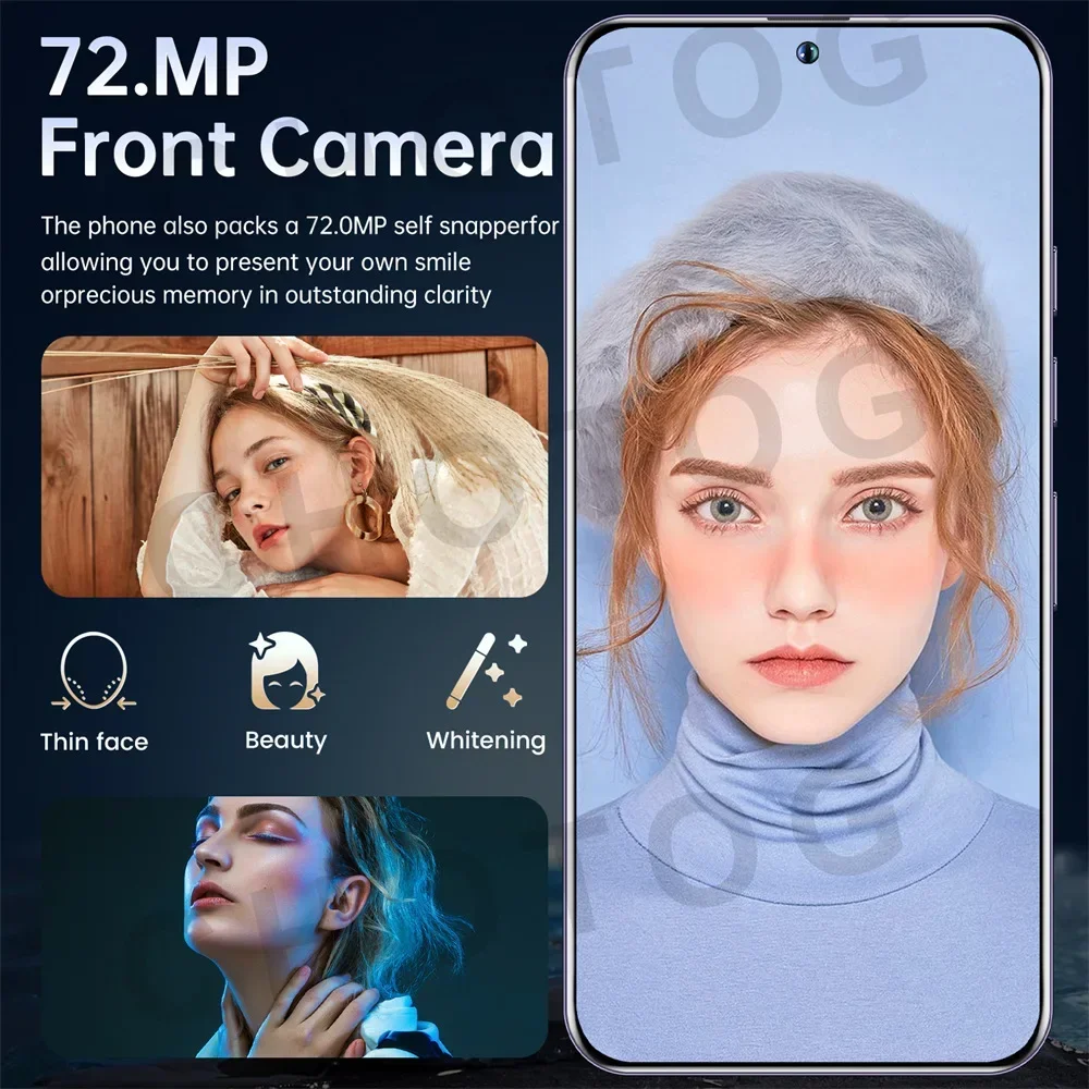2025 Smartphone SMS 24 Ultra Originale 7.3HD Doppia Scheda SIM Telefono Cellulare 7800mAh Android 14 Versione Globale Cellulari Cellulari