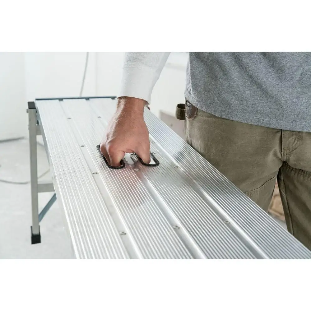 Portable Steel Folding Platform Step Ladder 1.67x3.75x1FT AP-25 Easy Access Height