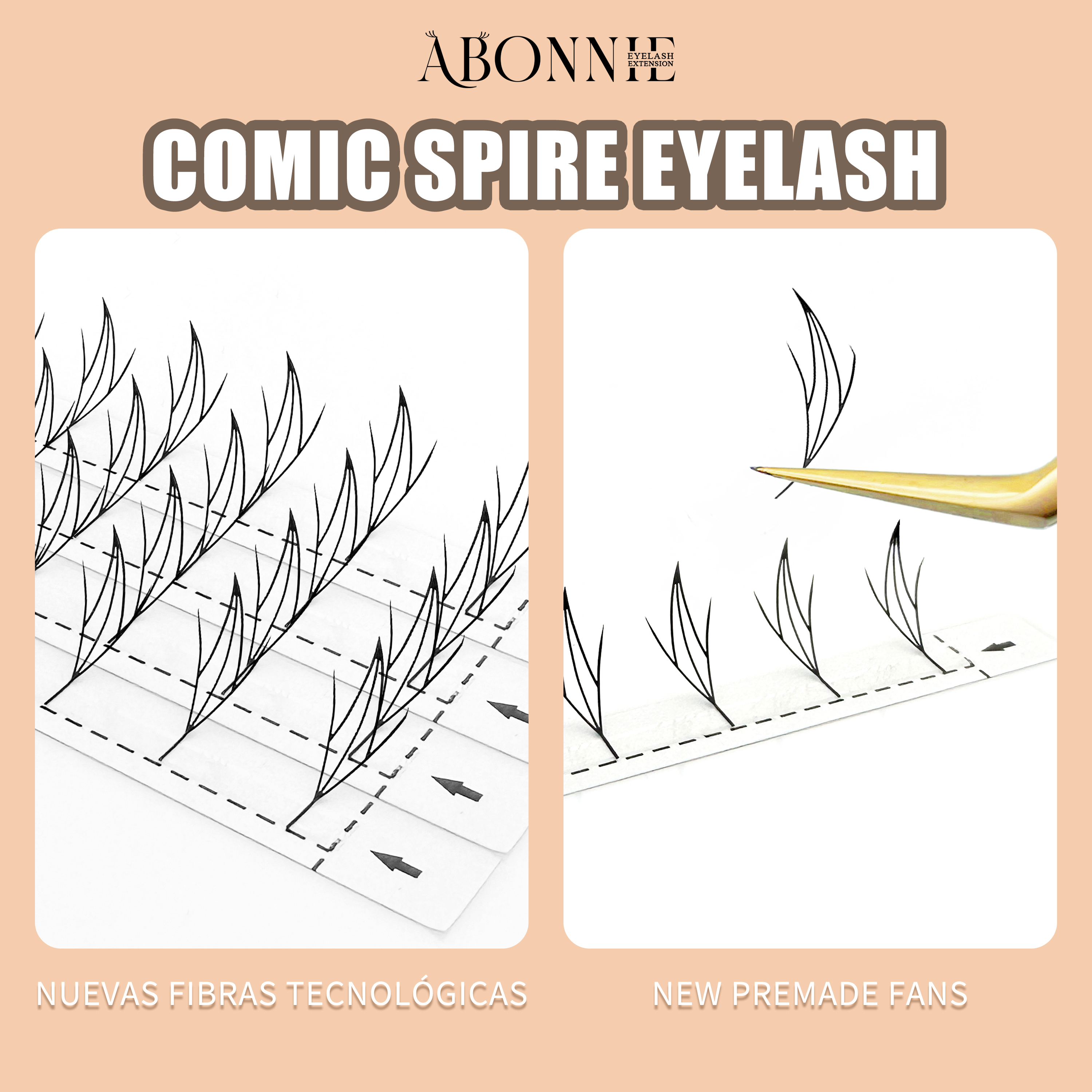 LAKANAKU Manga Аниме Spire Наращивание ресниц в форме пера 0,07 мм C/D/CC Curl Mix 8-15 мм 9-13 мм Кашемировые готовые веерные ресницы