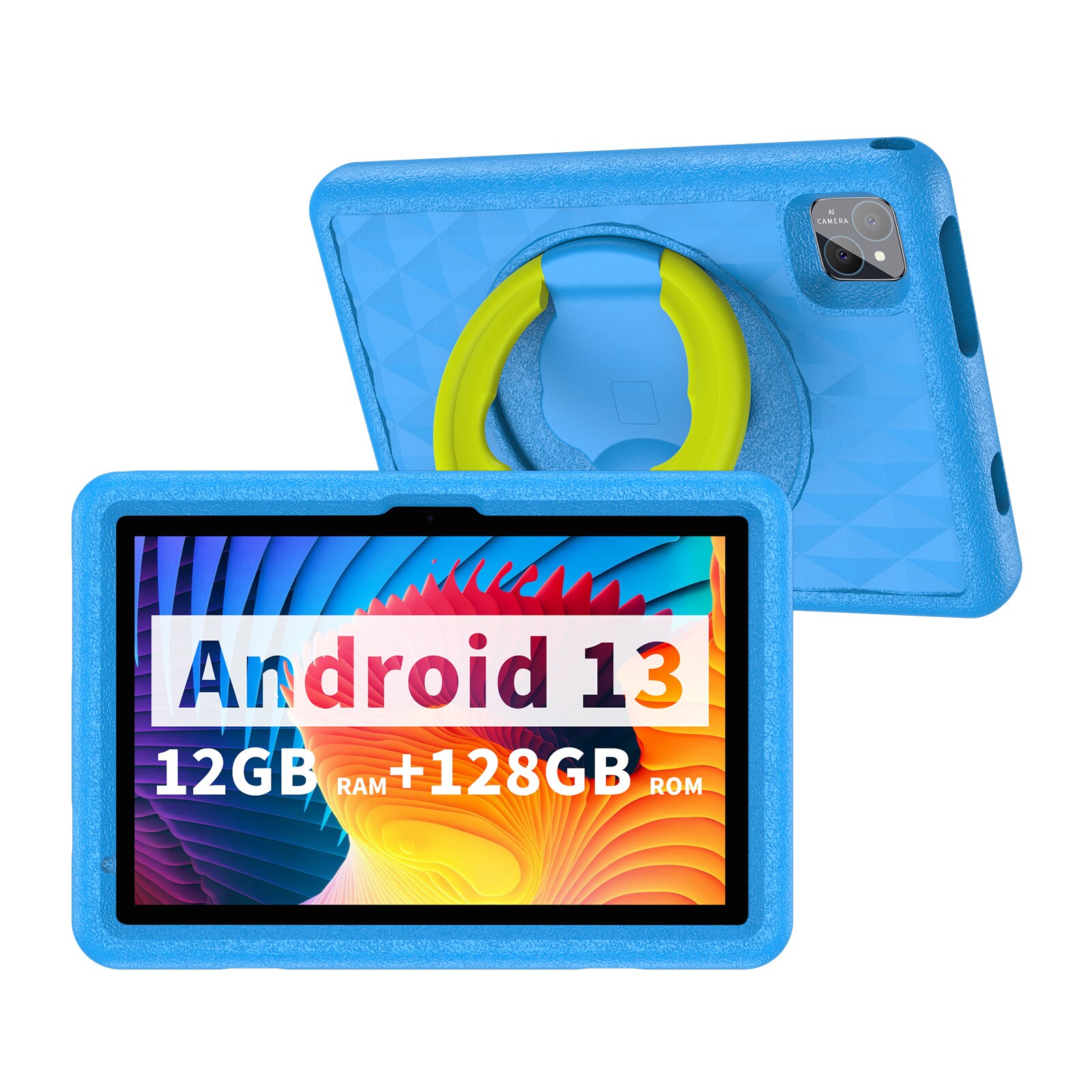 Android 13 Tablet para Crianças, Octa-Core, 4G LTE, Dual SIM, Controle Parental, 12GB de RAM, Expansão 6 + 6, 128 GB de Armazenamento, 10,1 em