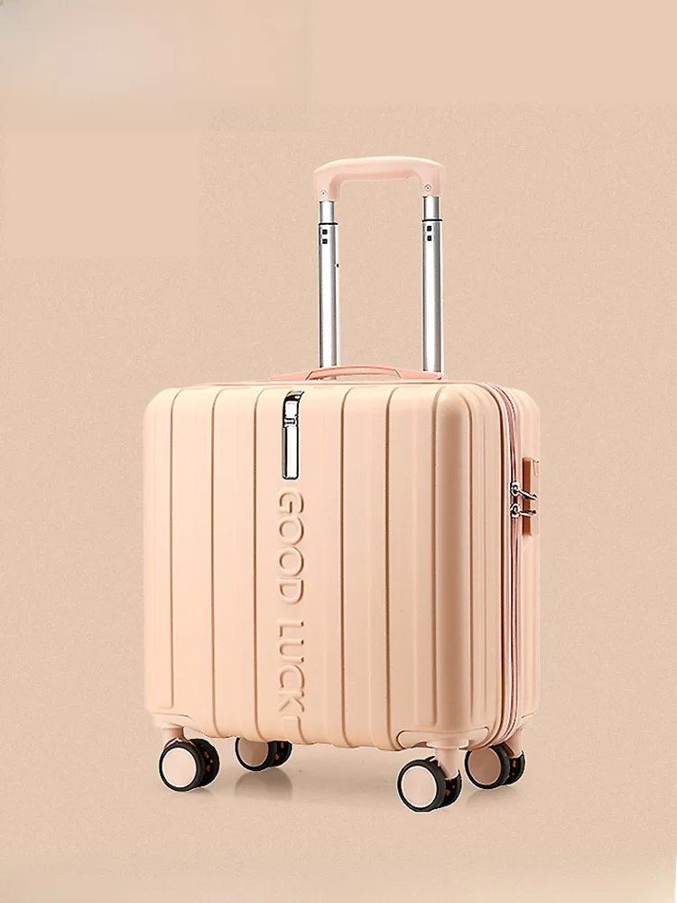 軽量ポータブル荷物小型 18 インチ機内持ち込みスーツケース旅行用ジッパーパスワードロックメンズレディースバッグ DAI-YU
