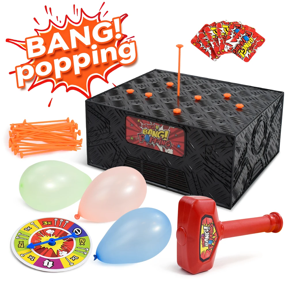 Multijogador de mesa brinquedo explosão balão jogo batendo a caixa balão aventura festa reunião lazer entretenimento jogo