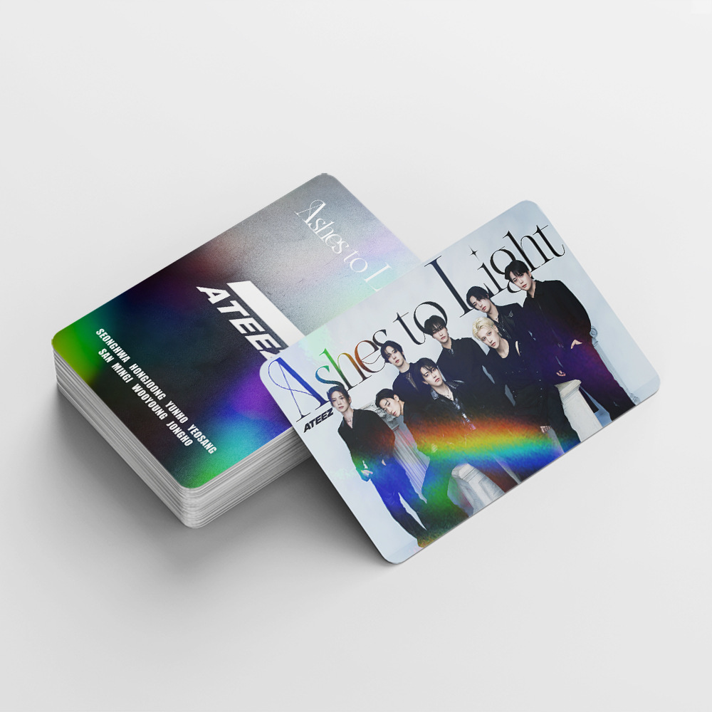 55 Cái/bộ Kpop ATEEZ Lomo Thẻ Chất Lượng Cao HD Photocard Album Mới Thẻ Bằng Không: sốt Phần 3 Dành Cho Người Hâm Mộ Bộ Sưu Tập POSTER Quạt Tặng