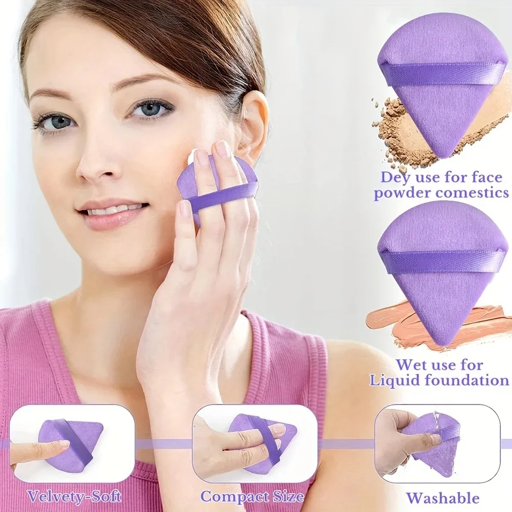 Juego de esponjas de maquillaje profesional de 12 piezas: herramientas suaves y multiusos para una aplicación perfecta de base, polvo y colorete