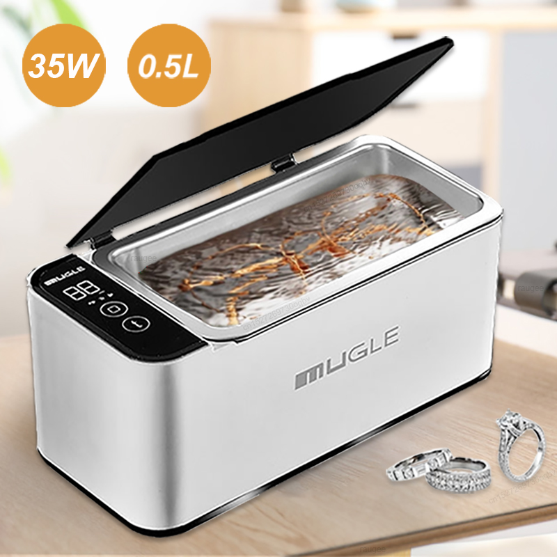 Ultrasonic Cleaner Ultrasound Glasses Jewelry Cleanser High Frequency Ultrasound Washing Machine for Glasses Jewelry Dentures