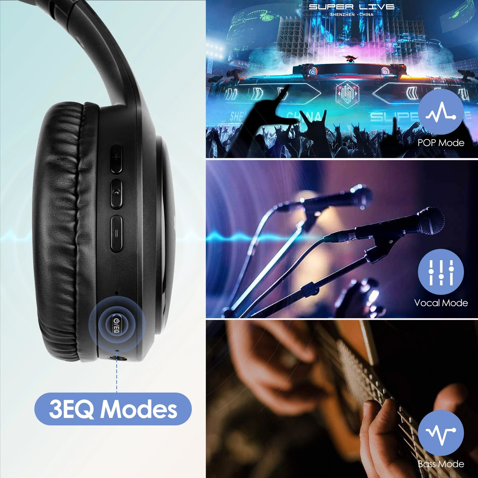 Sidoo-ワイヤレスヘッドセットjh919,Bluetooth,ステレオ,折りたたみ式,スーパーベース,ノイズリダクション,ラップトップ,PC,テレビ用