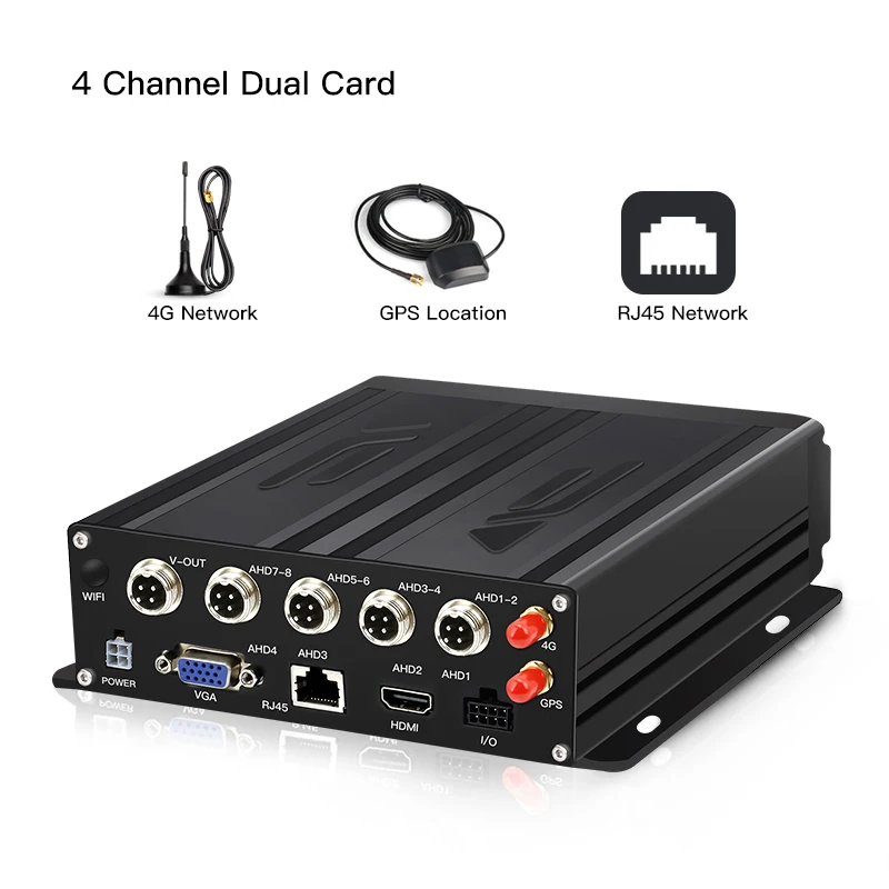 MDVR Mobile DVR Camera Set High Quality 8 Channel 1080P With 8 Camera 360 Degree Universal 8 Channels SD 4G GPS MDVR Solution
