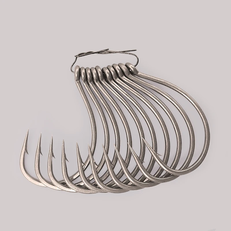 LUREHOLIC PTFE Super Slide Wacky Hook for Drop Shot Stainless Steel Offset Wacky Hooks Crank Worm Fishhook Fishing Accessories