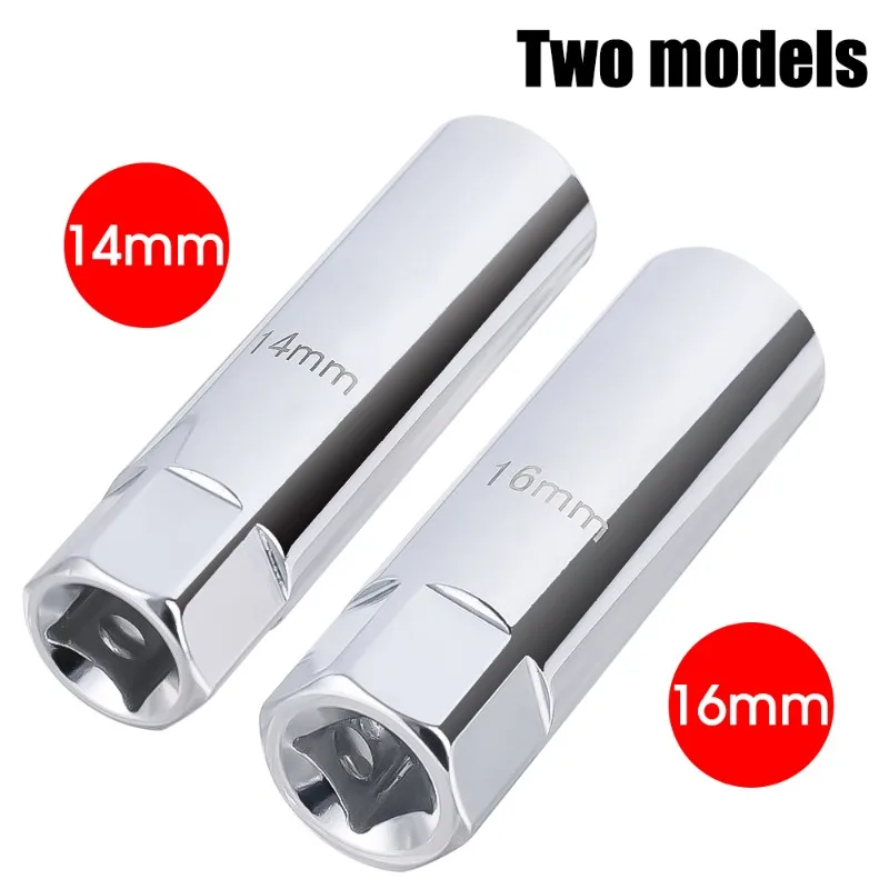 Llave de bujía magnética Universal para coche, herramienta de reparación de automóviles, accesorios prácticos de 14mm y 16mm