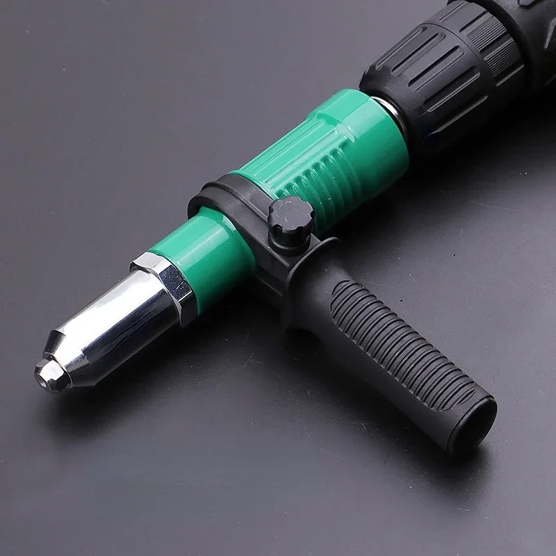 Elektrischer Nietmutternbohrer-Adapter, 2,4/3. 0/4. 2/4,8 mm Akku-Nietbohrer-Adapter, Einsatzmutter, Elektrowerkzeug-Zubehör