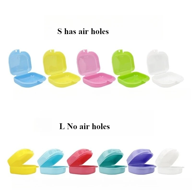 Breathable Antiskid Portable Retainer Storage Box for Invisible Braces Orthotics Travel Case Denture Box Denture Storage Tool